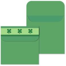 envelope shamrock band flap