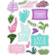 ml ocean corals stickers