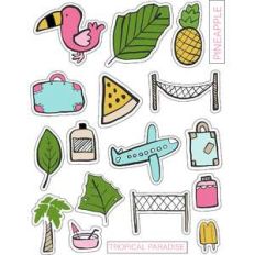 ml tropical things stickers
