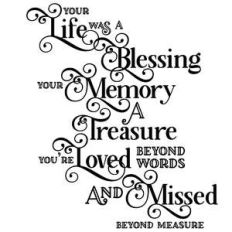 your life was a blessing quote