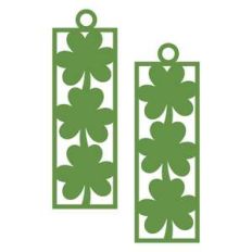 three leaf shamrock earrings