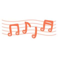 heart music notes