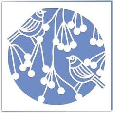 hedgerow birds circle card
