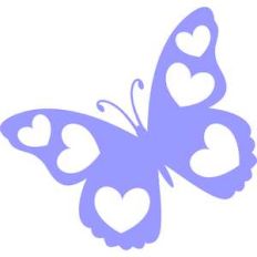 butterfly with hearts