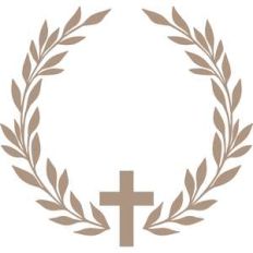 cross monogram frame