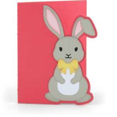 a2 easter bunny shaped card