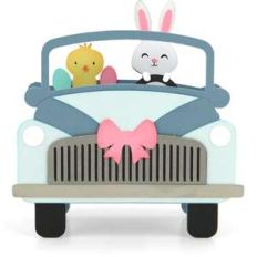 box card truck front end easter bunny