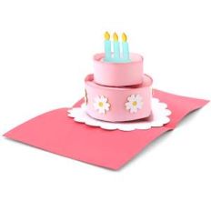 pop up card birthday cake
