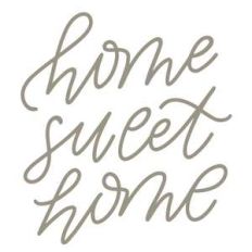 home sweet home handlettered