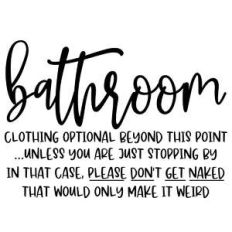 bathroom weird