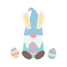 easter gnome with eggs