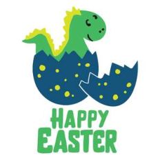 happy easter dinosaur