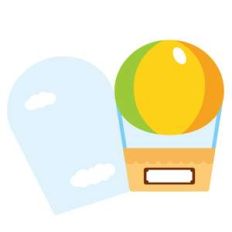 air balloon card