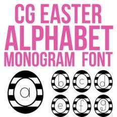 cg easter monogram