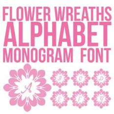 cg flower wreaths monogram
