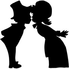 pilgrim love silhouette
