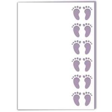 new baby footprint card