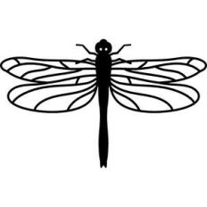 dragon fly silhouette