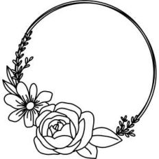 rose and daisy wreath