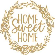 home sweet home flower wreath