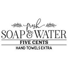 fresh soap and water