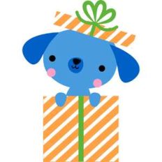 dog in present
