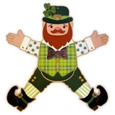 leprechaun figure large wall decoration