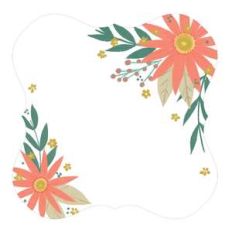 square scalloped invite