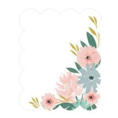 scalloped floral invite right corner