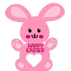 easter bunny egg holder card