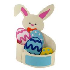 easter bunny hug bendi card