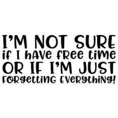 i'm not sure if i have free time or if i'm just forgetting everything