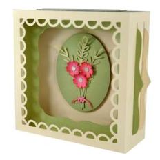 flower posy gift card box