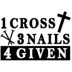 1 cross 3 nails 4 given