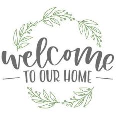 welcome to our home foliage frame
