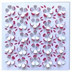 3d plum blossom card
