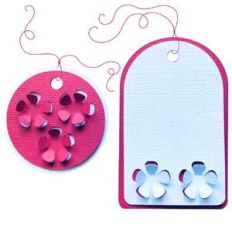 3d plum blossom gift tags
