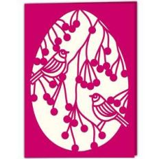 hedgerow birds easter egg card