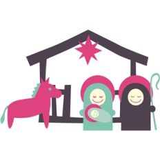 kids' nativity set