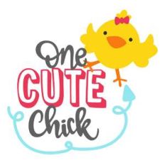 one cute chick