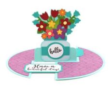 impossible card flower jar