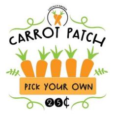 locally grown carrot patch