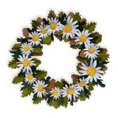 Spring daisies wreath
