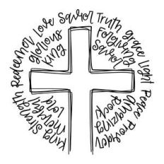 cross with words