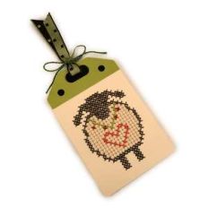 large lamb tag cross stitch