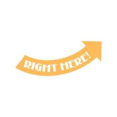 right here arrow