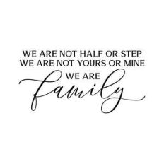 we are not half or step