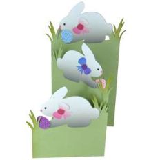 easter bunny accordion card