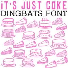 cg it's just cake dingbats