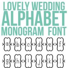 cg lovely wedding monogram
